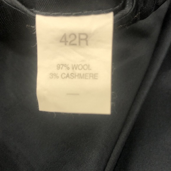 Jos. A. Bank Mens Blazer Box Plaid Black 2 Button Wool & Cashmere Blend 42R - Picture 12 of 16